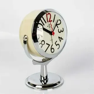 Wanduhr Tischuhr Für Wohnzimmer Dekor Schlafzimmer Badezimmer Kleine Tischuhren Analoger Wecker Mit Batterie Leise Kein Ticken Modern Einfach Quarzuhr Großvateruhr (farbe