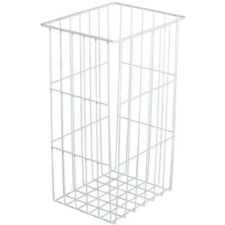 Gedotec Wäschekorb weiss Gitterkorb Wäsche-Korb mit Einhänge-Funktion | Wäschesammler stapelbar | BxTxH 395 x 480 x 520 mm | Metall RAL 9010 weiß pulverbeschichtet | 1 Stück - Korb zum Einhängen