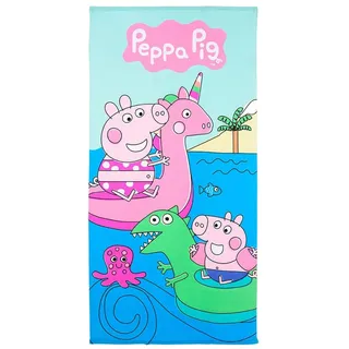 Peppa Pig Strandtuch 70 x 140 cm mehrfarbig