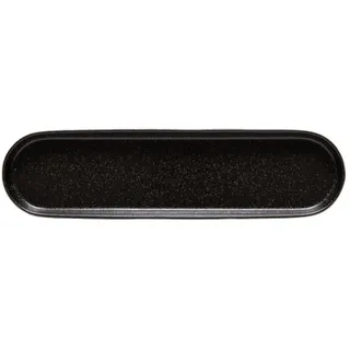 Costa Nova, Serviergeschirr, Notos Teller flach, oval, latitude black, Länge: 354 mm