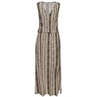 LASCANA Maxikleid Damen beige-braun bedruckt Gr.38
