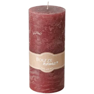 Boltze Stumpenkerze Casual 15 cm rosa