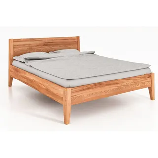 byoak Bett ODYS 140 x 220 aus Massivholz, mit Holzkopfteil, Naturgeölt