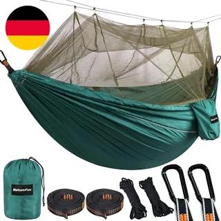 Naturefun Ultraleichte Moskito Netz Camping Hängematte (300 X 200 Cm) 300Kg Trag