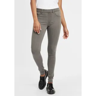Oxmo Jeansleggings OXGesine 21300135ME Stretch Hose Jeggings mit angedeuteten Taschen in Grau | Gr.: W34/L32