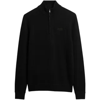 Superdry Herren Essential Strickpullover mit Halbreißverschluss und Stickerei - XXL