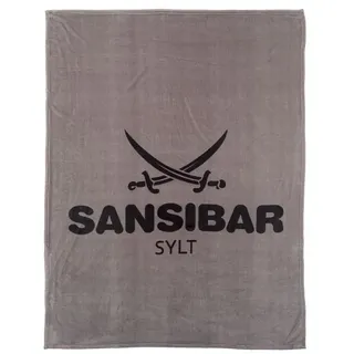 Sansibar Kuscheldecke 150 x 200 cm Silber