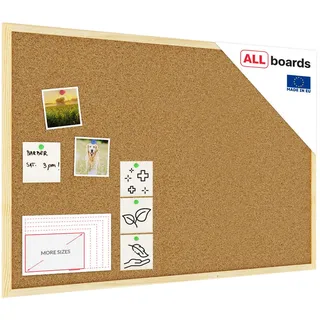 ALLboards Pinnwand 90 x 60 cm Braun