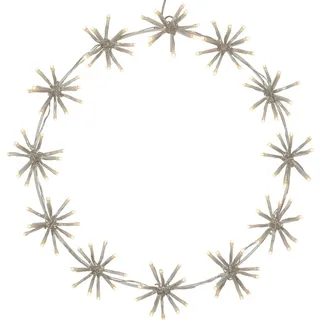 MARELIDA LED Kranz Ring 50 cm Weiß