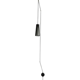 Licht-Erlebnisse Hängelampe flexibel einhängbar in schwarz aus Holz & Metall E27 mit Kabel + Stecker Pendellampe Hängeleuchte Innen Wohnzimmer Studentenzimmer