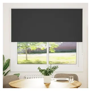 vidaXL Verdunkelungsrollo 165 x 150 cm Schwarz