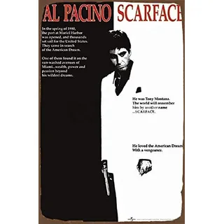 Inga Blechschild mit Pulp Fiction-Zitat, amerikanischer Film, Vintage-Stil, A5, Metallschild, Poster, 20,3 x 30,5 cm