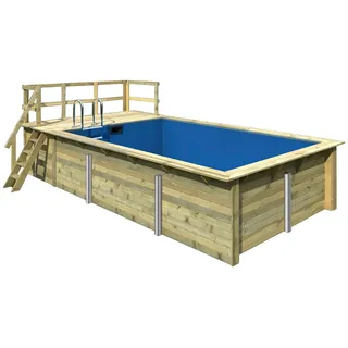 Karibu Rechteck Pool Gr. 3 530 x 350 x 124 cm