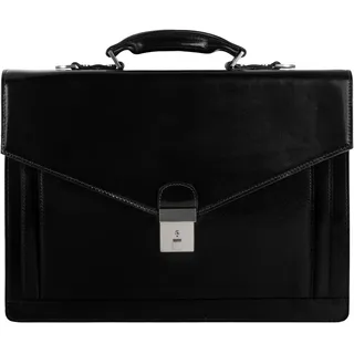 Time Resistance Aktentasche für Herren, 100% Leder – handgefertigt in Italien – Arbeitstasche – Laptoptasche – Businesstasche