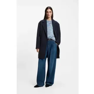 BOSS für Damen. 50548660 Marineblauer Calesara-Mantel (38), Lässig, Synthetisch
