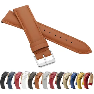 MARCHEL Glattleder LLB Lederarmband Echtleder Uhrenarmband Rindsleder Feines Leder