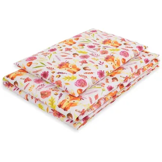 2-teiliges Kinderbettwäsche-set Aus Baumwolle, 120 X 90 Cm – Fuchs Im Kranz