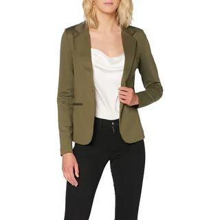 ICHI IHKATE BL Damen Blazer Kurzblazer Jacke EIN-Knopf-Blazer mit Stretch und Reverskragen - M