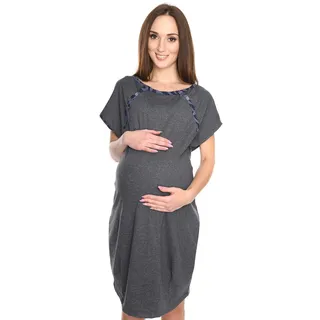 MijaCulture 3 in1 Geburtskleid Stillnachthemd Umstandsnachthemd 4123 - S
