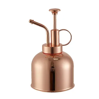 Gießkanne Gießkanne Gießkanne für Zimmerpflanzen Mini Vintage Gießkanne Kupfer Gießkanne Blumen Gießflasche für drinnen und draußen Zimmerpflanzen Ausguss Wasserkanne GuShe (Roségold)