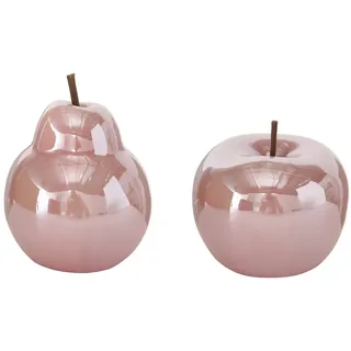 B.o.l.t.z.e Apfel + Birne Perly Porzellan Ø 10 cm, Farben:rosa