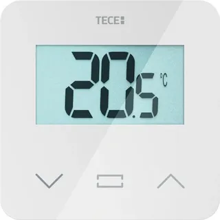 TECE TECEfloor Raumbediengerät Temperatur, LCD-Display, 77420051, Farbe: weiß,