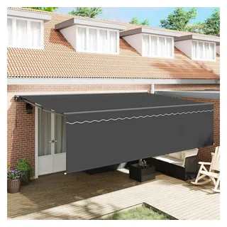 vidaXL Einziehbare Markise 500 x 300 cm grau