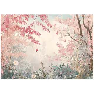 WallArena Fototapete Kinderzimmer Wald Natur, Vlies Tapete 150x105