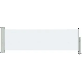 vidaXL Seitenmarkise 100 x 300 cm weiß Eisen 1 St.