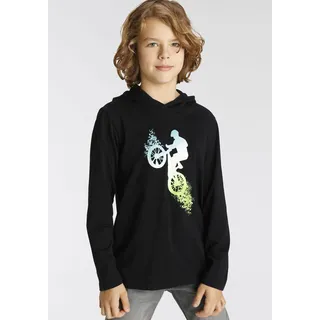 Kidsworld Kapuzenshirt in schwarz | Gr.: 152/158