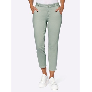 Bequeme Jeans INSPIRATIONEN Gr. 36, Normalgrößen, grün (kalkmint) Damen Jeans Ankle 7/8