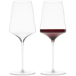 Josephinenhütte® JOSEPHINE N°2 Weingläser [DAS GLAS FÜR GENIESSER] - handgefertigt & mundgeblasen - 2er Set für mittelschweren Weiß-, Rosé- und Rotwein - funktionales Design für intensives Aroma
