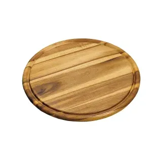 KESPER Fleischteller Holz 2-tlg. Ø 30 cm Beige
