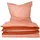 Renforcé apricot/kupfer 135 x 200 cm + 80 x 80 cm