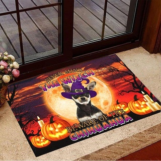 NA Fussmatte innen Egal, Vorsicht vor der Chihuahua-Fußmatte, Halloween-Fußmatte, Halloween-Dekor deko Wohnzimmer