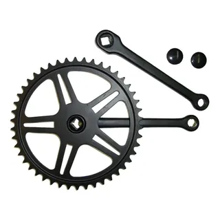 Pieper Kurbelgarnitur 46 Zähne 170 mm Schwarz