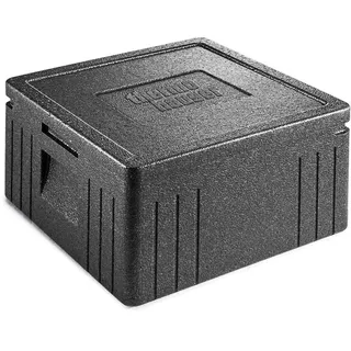 Thermohauser EPP-Thermobox Pizza Eco Line schwarz, mit Deckel 21,5 L,