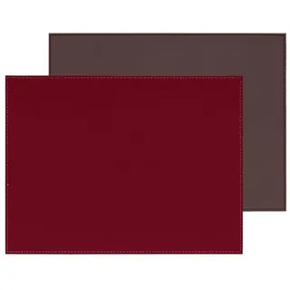 Freeform Platzset, rechteckig, Anthrazit metallic/Burgund