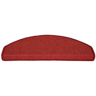 Metzker® Stufenmatte Stufenmatten Sisal New Halbrund Einzen und SparSet's, halbrund, Höhe: 6 mm, Naturprodukt rot