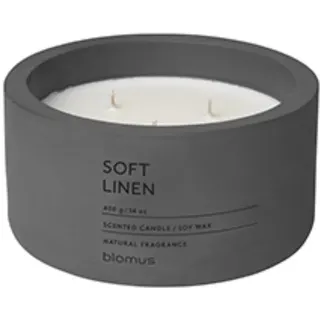 blomus Duftkerze -FRAGA- Kerze, Raumduft, Betonkerze: Modernes Design (1-tlg), Hochwertig, Natürliche Duftkerze, Beton-Optik Ø 13 cm x 6.5 cm