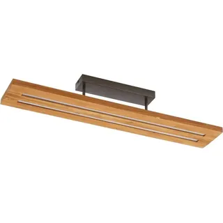 LINDBY Nesaja 31 W eckig Holz schwarz