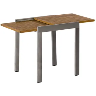 Merxx Balkonausziehtisch 130 x 65 x 75 cm natur/grau