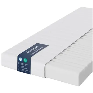 Kaltschaummatratze 7-Zonen Rollmatratze mit waschbarem Bezug, 12 / 16 / 18 / 22 cm Höhe, Napsie, H3 mittelfest, Ideal für Kinder-, Hochbetten und Gästezimmer 90 cm x 200 cm