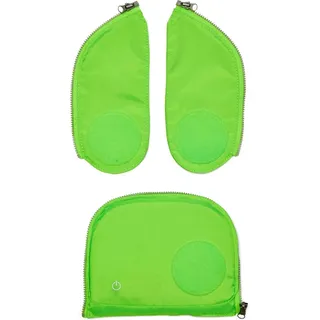 ergobag Fluo LED Zip-Set Grün
