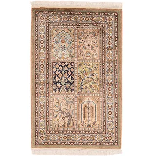 Kaschmir Reine Seide Teppich 63x97