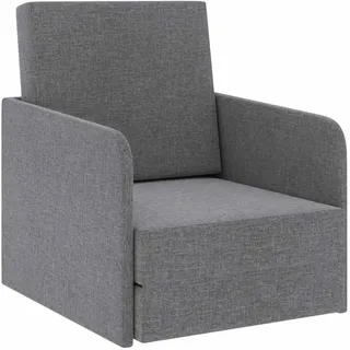 vidaXL Schlafsessel Ausziehbar 72 x 72 x 59,5 cm Hellgrau