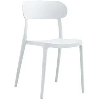 METRO PROFESSIONAL Gastro Stapelstuhl, Kunststoff, weiß