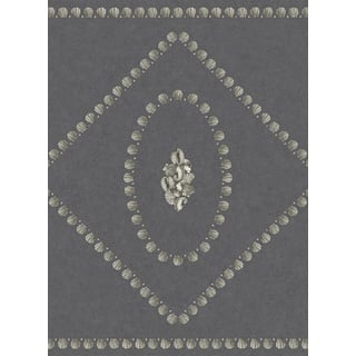 Cole & Son Tapete Conchiglie - Soft Gold on Charcoal
