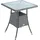 Polyrattan Beistelltisch 57 x 57 x 72 Anthrazit/Grau