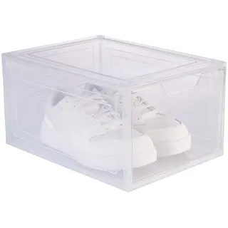 Carlo Milano Transparente Schuhbox 6er Set bis Größe 47 transparent